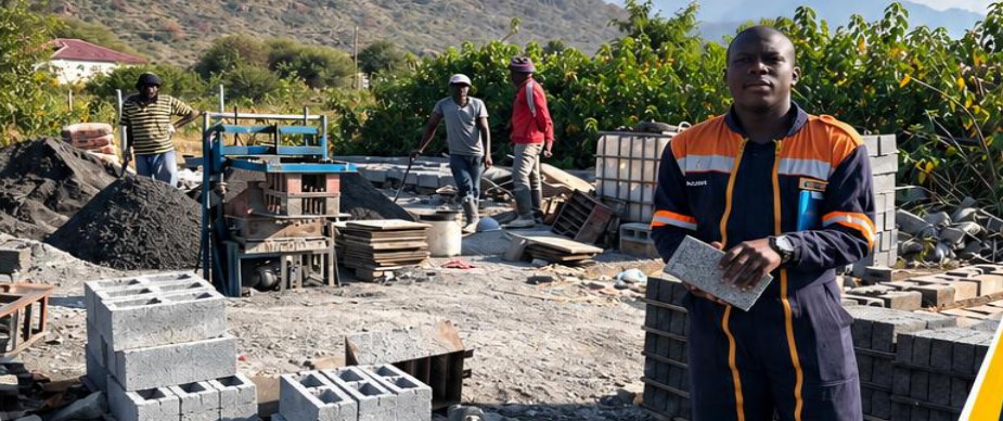 Brick manufacturing yard in Steelpoort