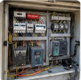 Electrical control panel maintained by Manage Engineering